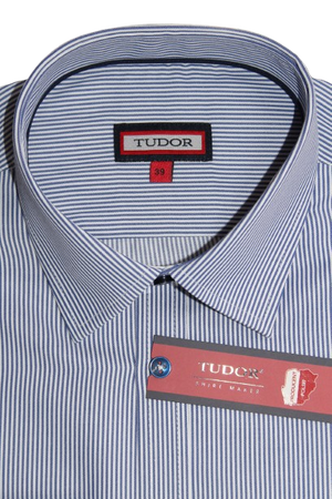 KOSZULA TUDOR DŁUGI RĘKAW, SLIM 176/182, PASKI