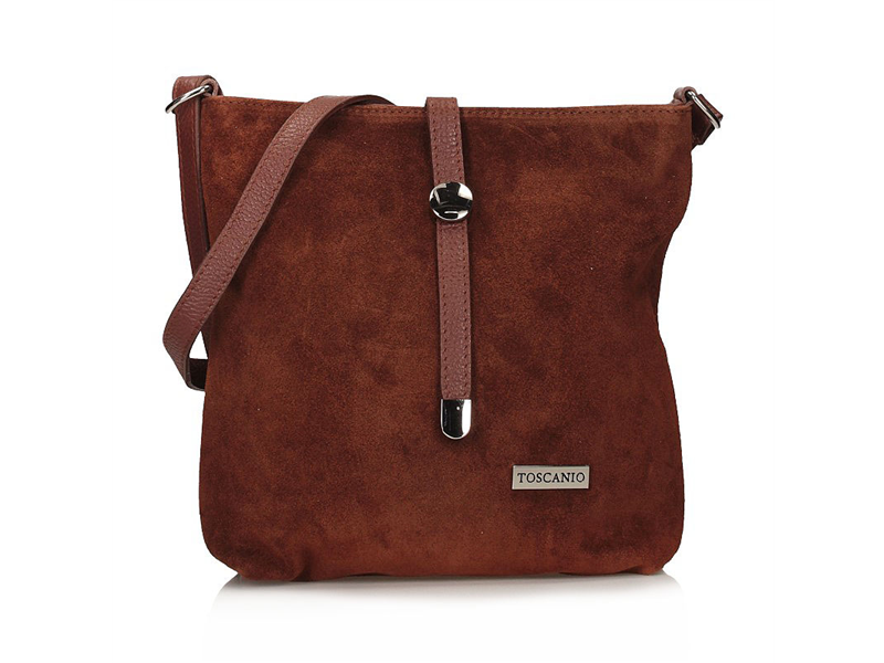 TOREBKA DAMSKA TOSCANIO A88 SKÓRA NATURALNA, ZAMSZ