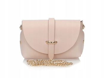 TOREBKA DAMSKA TOSCANIO A32, RÓŻ, SKÓRA NATURALNA