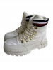BOTKI, ŚNIEGOWCE. TRAPERY TOMMY HILFIGER T3A5-33062, IVORY R. 37