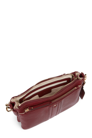 TOREBKA DAMSKA GEOX D46ZCA, SKÓRA NATURALNA, BURGUND