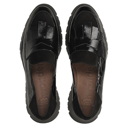 PÓŁBUTY, MOKASYNY WONDERS C-7312 BLACK 40