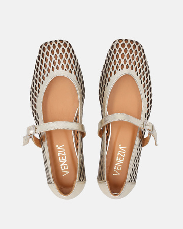 BALERINY VENEZIA L094LEGOOBA034, ZŁOTY