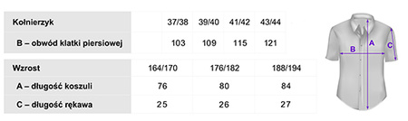 KOSZULA TUDOR KRÓTKI RĘKAW SLIM BŁĘKIT 40 - 176/182
