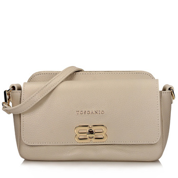 TOREBKA DAMSKA TOSCANIO F223 KREM, SKÓRA NATURALNA