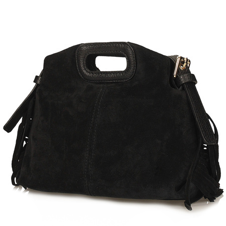 TOREBKA DAMSKA TOSCANIO G113, SKÓRA NATURALNA, CZARNY