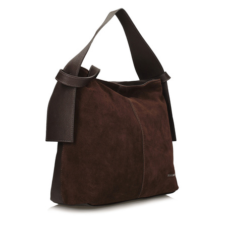 TOREBKA DAMSKA TOSCANIO G39, SKÓRA NATURALNA, CZEKOLADA