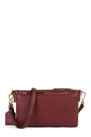 TOREBKA DAMSKA GEOX D46ZCA, SKÓRA NATURALNA, BURGUND