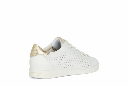 SNEAKERSY GEOX D151BB JAYSEN, WHITE/GOLD