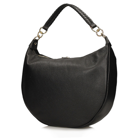 TOREBKA DAMSKA TOSCANIO F217 CZARNY, SKÓRA NATURALNA ZAMSZOWA, LICOWA