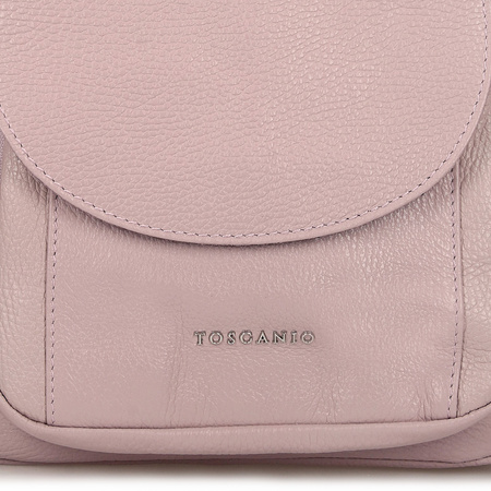 PLECAK DAMSKI TOSCANIO A186, SKÓRA NATURALNA, RÓŻ