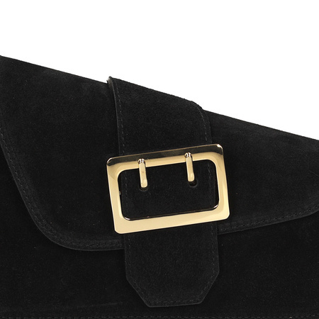 TOREBKA DAMSKA TOSCANIO G57, SKÓRA NATURALNA, CZARNY