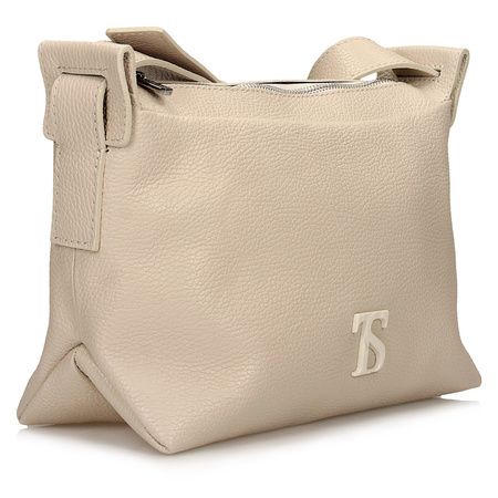 TOREBKA DAMSKA TOSCANIO F222, KREM, SKÓRA NATURALNA