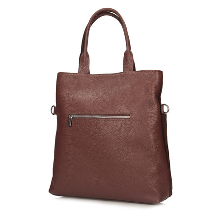 TOREBKA DAMSKA TOSCANIO G97, SKÓRA NATURALNA, BRĄZ