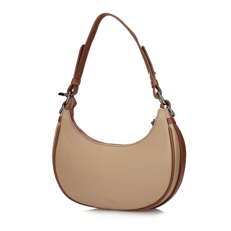 TOREBKA DAMSKA TOSCANIO G75, SKÓRA NATURALNA, BEŻ