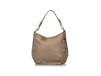 TOREBKA TOSCANIO C64, BEŻ, SKÓRA NATURALNA