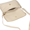 TOREBKA DAMSKA TOSCANIO F55, KREM, KOPERTÓWKA, SKÓRA NATURALNA