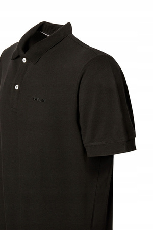 KOSZULKA POLO GEOX M3510B T2649 F9000 BLACK R. L