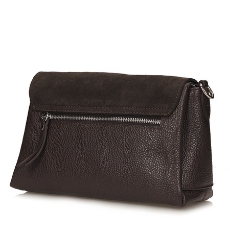 TOREBKA DAMSKA TOSCANIO G154, SKÓRA NATURALNA, BRĄZ