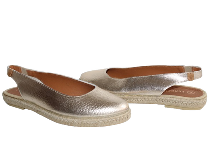 ESPADRYLE VERBENAS, KIARA, ZŁOTY