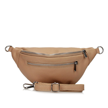 TOREBKA, NERKA DAMSKA TOSCANIO C192, BEŻ, SKÓRA NATURALNA