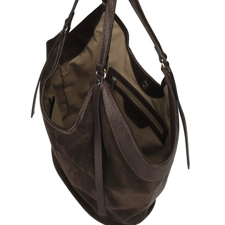 TOREBKA DAMSKA TOSCANIO G108, SKÓRA NATURALNA, BRĄZ