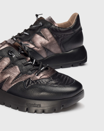 SNEAKERSY WONDERS A-2491 BLACK