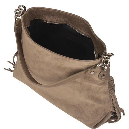 TOREBKA DAMSKA TOSCANIO G98, SKÓRA NATURALNA, C. BEŻ