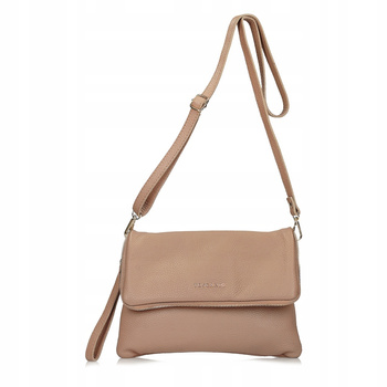 TOREBKA DAMSKA TOSCANIO F55, BEŻ SKÓRA NATURALNA