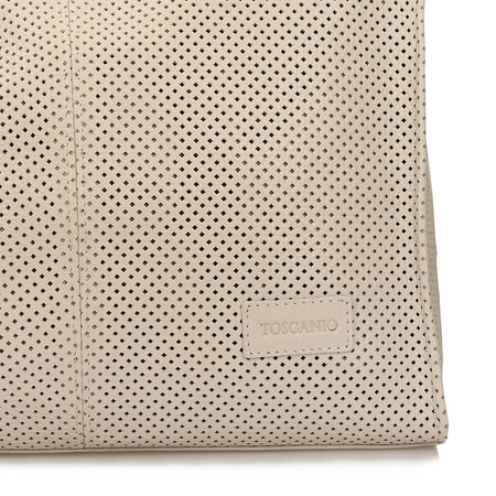 TOREBKA TOSCANIO G42, J. BEŻ, SKÓRA NATURALNA