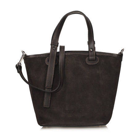 TOREBKA DAMSKA TOSCANIO G104, SKÓRA NATURALNA, CZEKOLADOWY BRĄZ