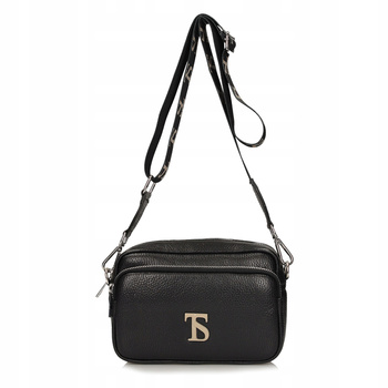 TOREBKA DAMSKA TOSCANIO F152 CZARNY, SKÓRA NATURALNA