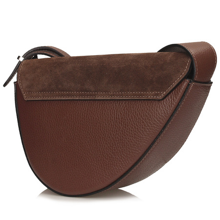 TOREBKA DAMSKA TOSCANIO G87, SKÓRA NATURALNA, BRĄZ