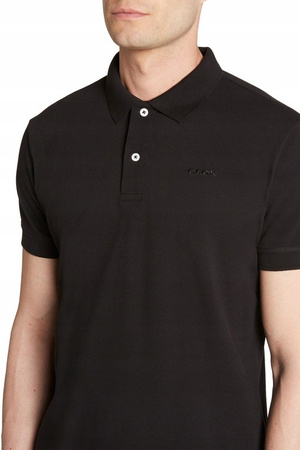 KOSZULKA POLO GEOX M3510B T2649 F9000 BLACK R. L