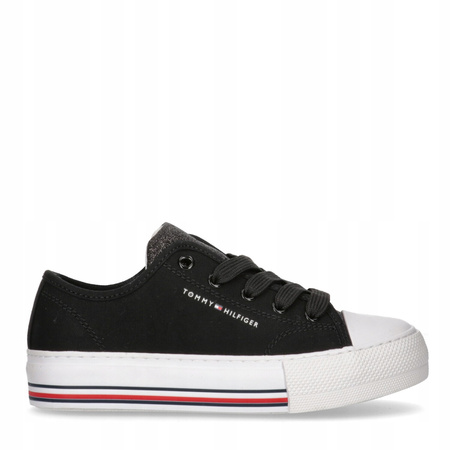 TRAMPKI, SNEAKERSY TOMMY HILFIGER T3A9-33185 LOWCUT BLACK R. 36