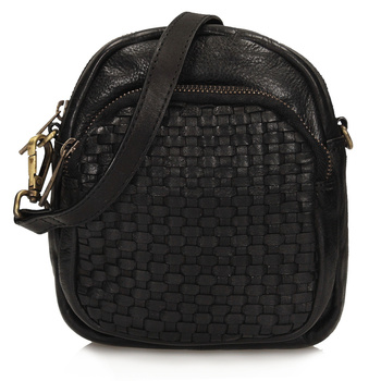 TOREBKA TOSCANIO 030, CZARNY, SKÓRA NATURALNA VINTAGE