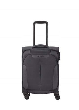 WALIZKA TRAVELITE CROATIA S - MAŁA, KABINOWA, 4 KÓŁKA, TSA, ANTRACYT