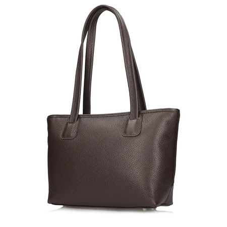 TOREBKA DAMSKA TOSCANIO G116, SKÓRA NATURALNA, CZEKOLADOWY BRĄZ