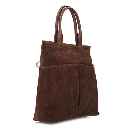 TOREBKA DAMSKA TOSCANIO G97, SKÓRA NATURALNA, BRĄZ