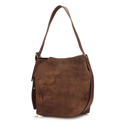 TOREBKA DAMSKA TOSCANIO G100, SKÓRA NATURALNA, BRĄZ