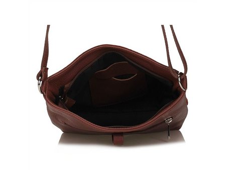 TOREBKA DAMSKA TOSCANIO A88 BRĄZ, SKÓRA NATURALNA, ZAMSZ