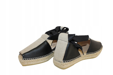 ESPADRYLE, SANDAŁY MACARENA MIKO27, CZARNY