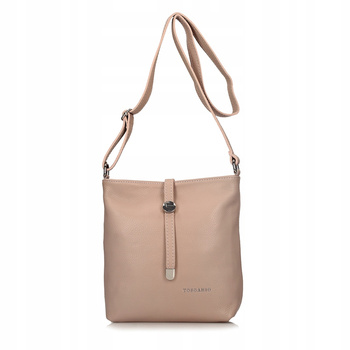 TOREBKA DAMSKA TOSCANIO A88 C. RÓŻ, SKÓRA NATURALNA