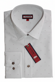 KOSZULA TUDOR DŁUGI RĘKAW REGULAR 176/182, WZÓR