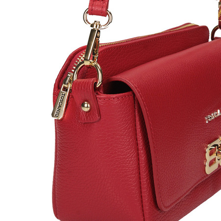 TOREBKA DAMSKA TOSCANIO F223 CZERWONY, SKÓRA NATURALNA