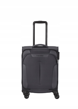 WALIZKA TRAVELITE CROATIA S - MAŁA, KABINOWA, 4 KÓŁKA, TSA, ANTRACYT