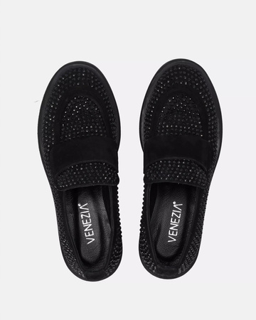 MOKASYNY VENEZIA 00101455S BLACK 