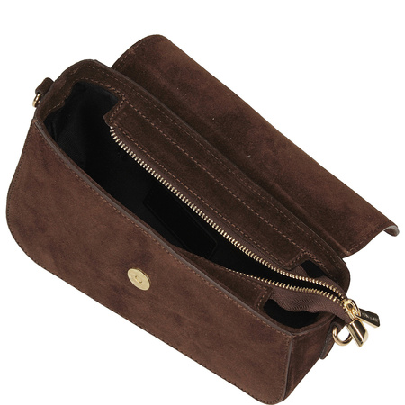 TOREBKA DAMSKA TOSCANIO G57, SKÓRA NATURALNA, CZEKOLADA