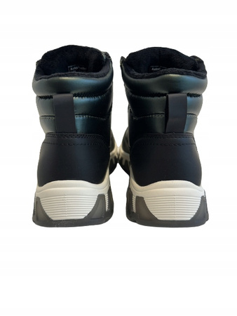 BOTKI. ŚNIEGOWCE BAGATT D31-AGN30-5969 BLACK/DK GREEN