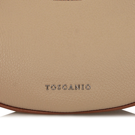 TOREBKA DAMSKA TOSCANIO G75, SKÓRA NATURALNA, BEŻ